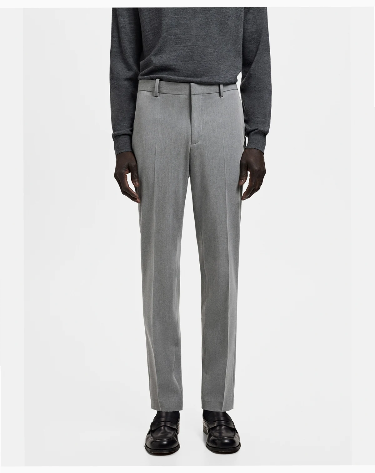 Men's Stretch Fabric Super Slim-Fit Suit Pants