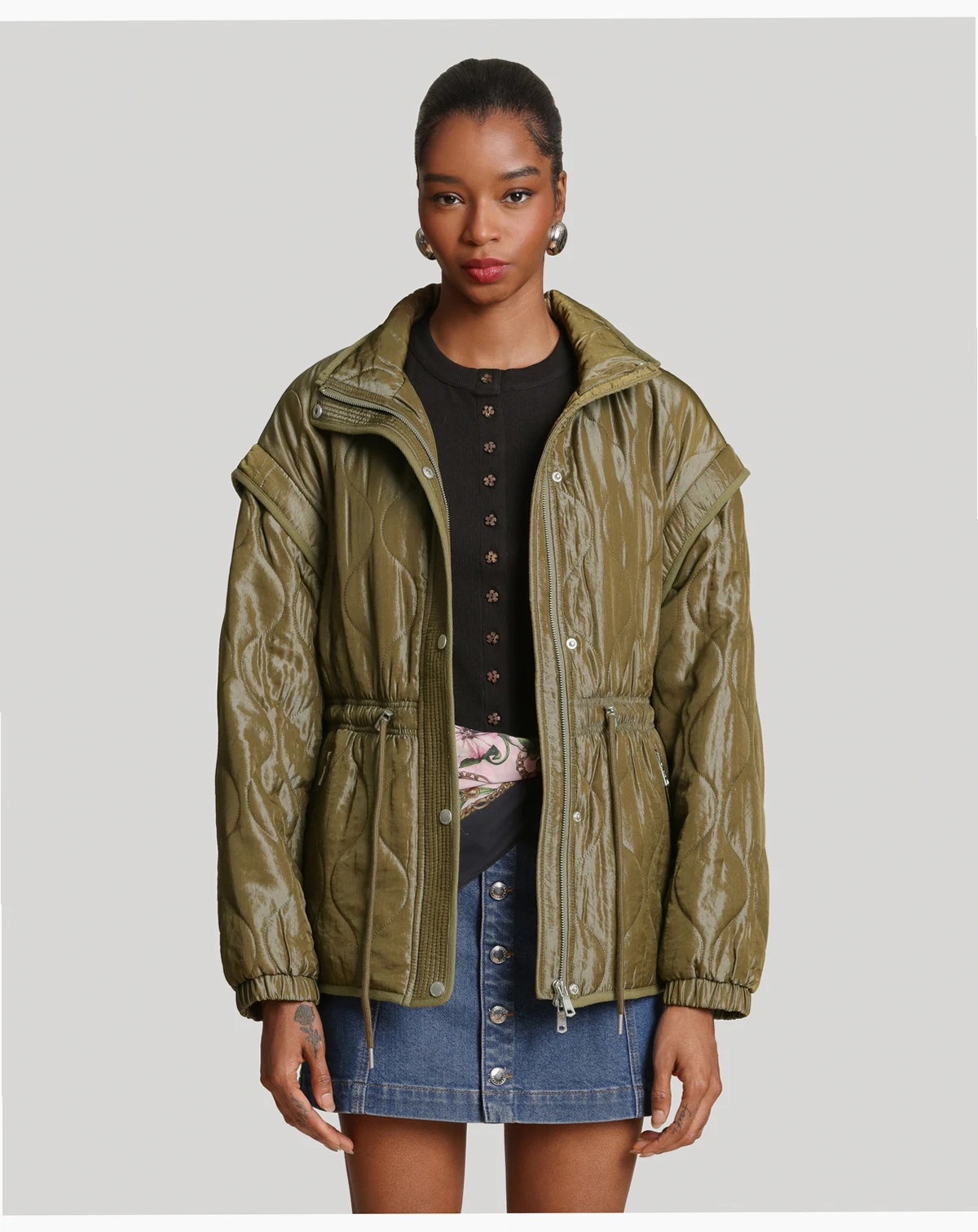 Women's Quilted Anorak Jacket
