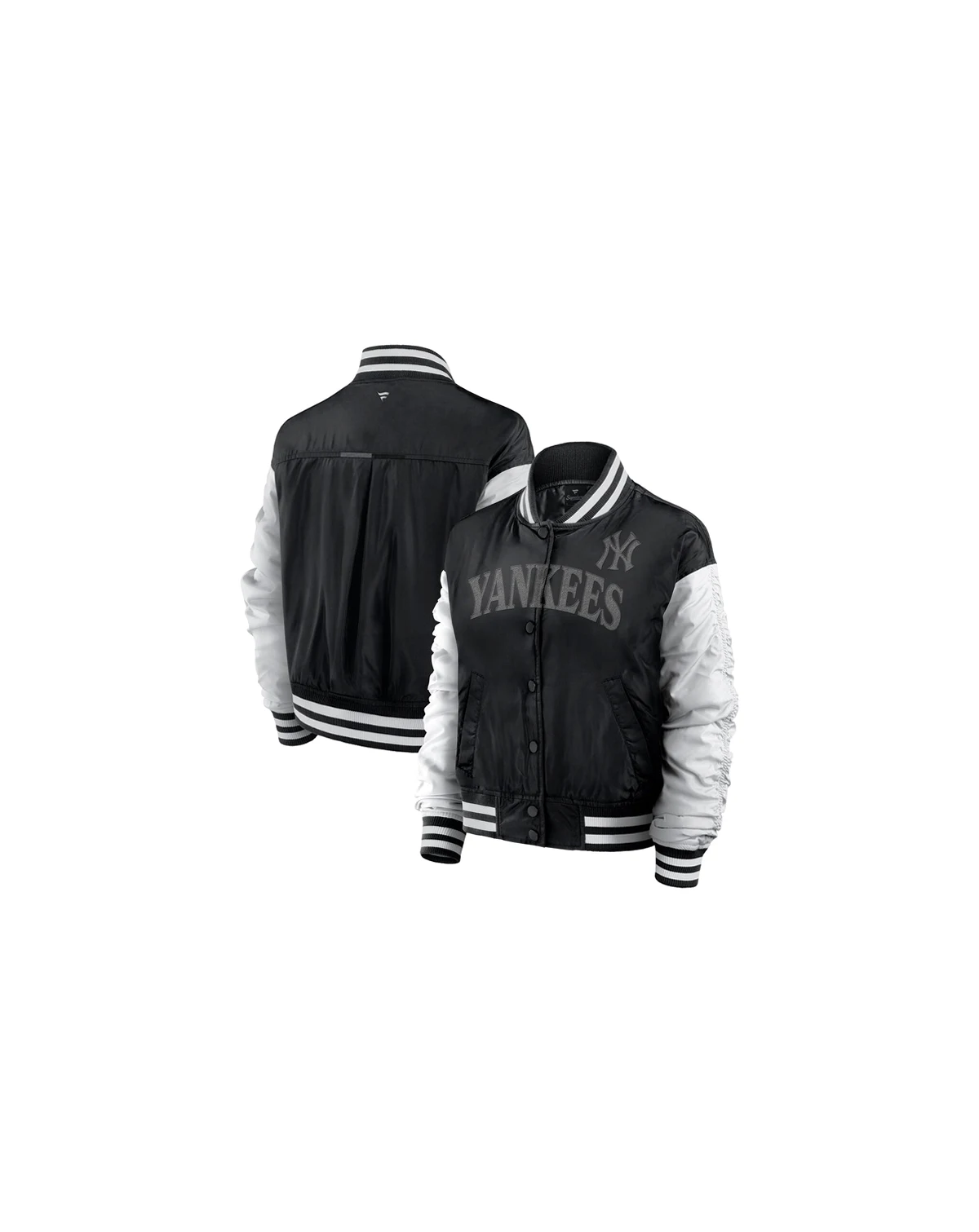 Women's Black New York Yankees Elements Wave Full-Snap Jacket
