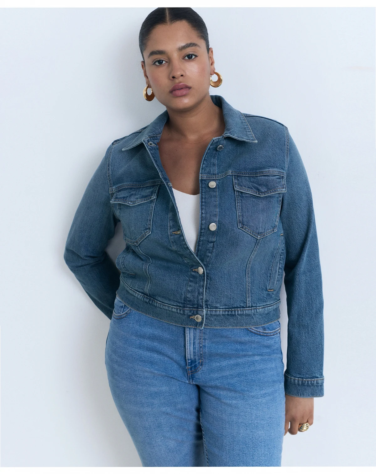 Women's Pockets Denim Jacket