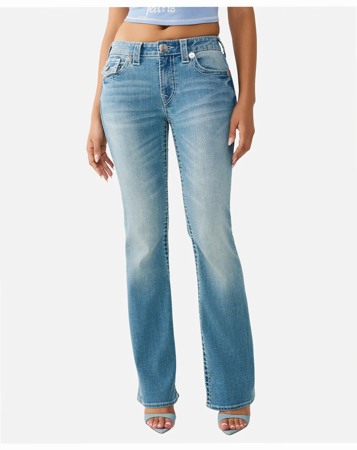 Women's Tattoo Becca Bootcut Big T Flap Jeans