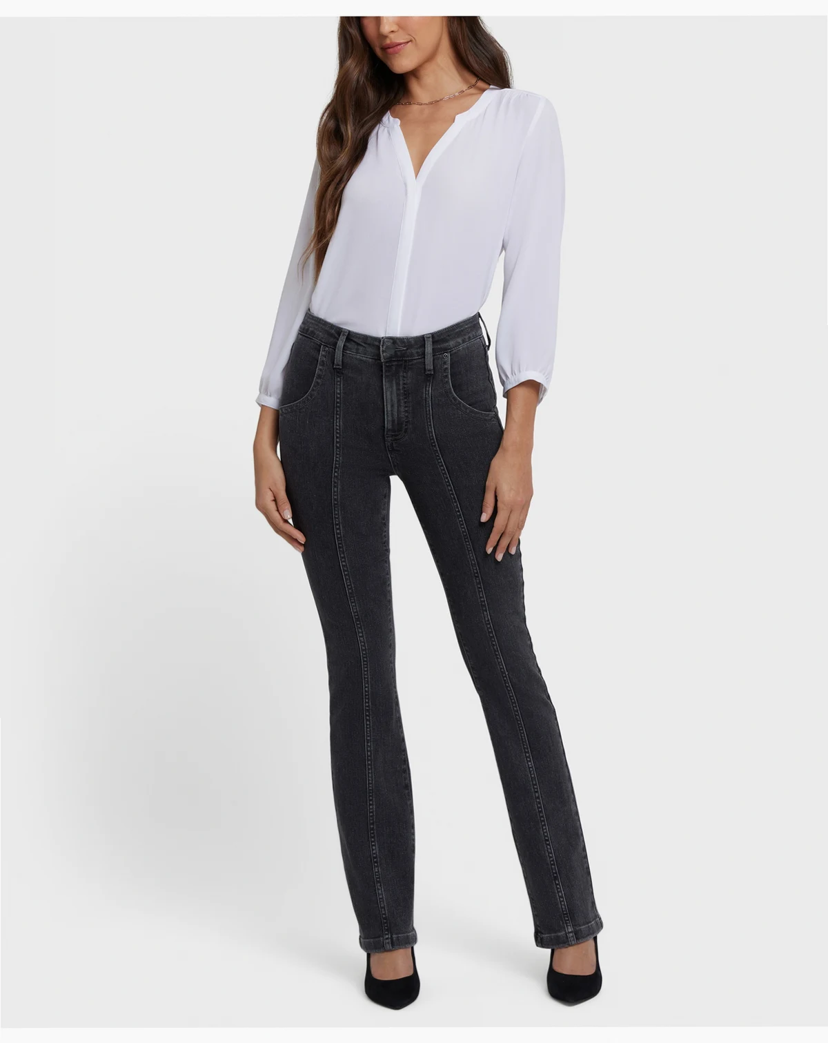 Petite High-Rise Billie Mini Bootcut Jeans