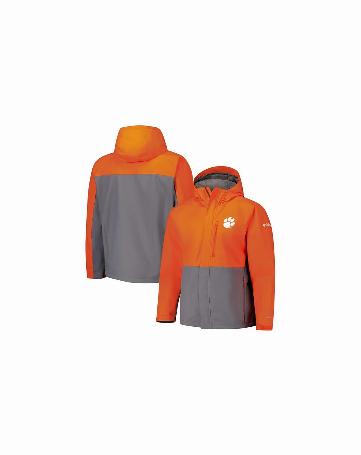 Men's Orange Clemson Tigers Field Bound Omni-Tech Full-Zip Jacket