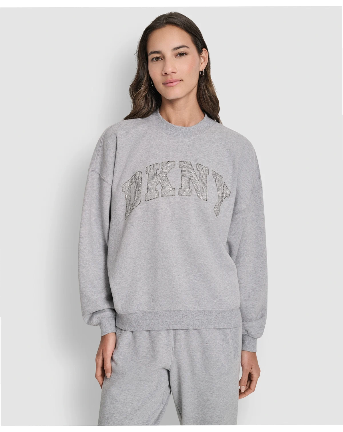 Women's Exploded Rhinestone Varsity Logo Sweatshirt