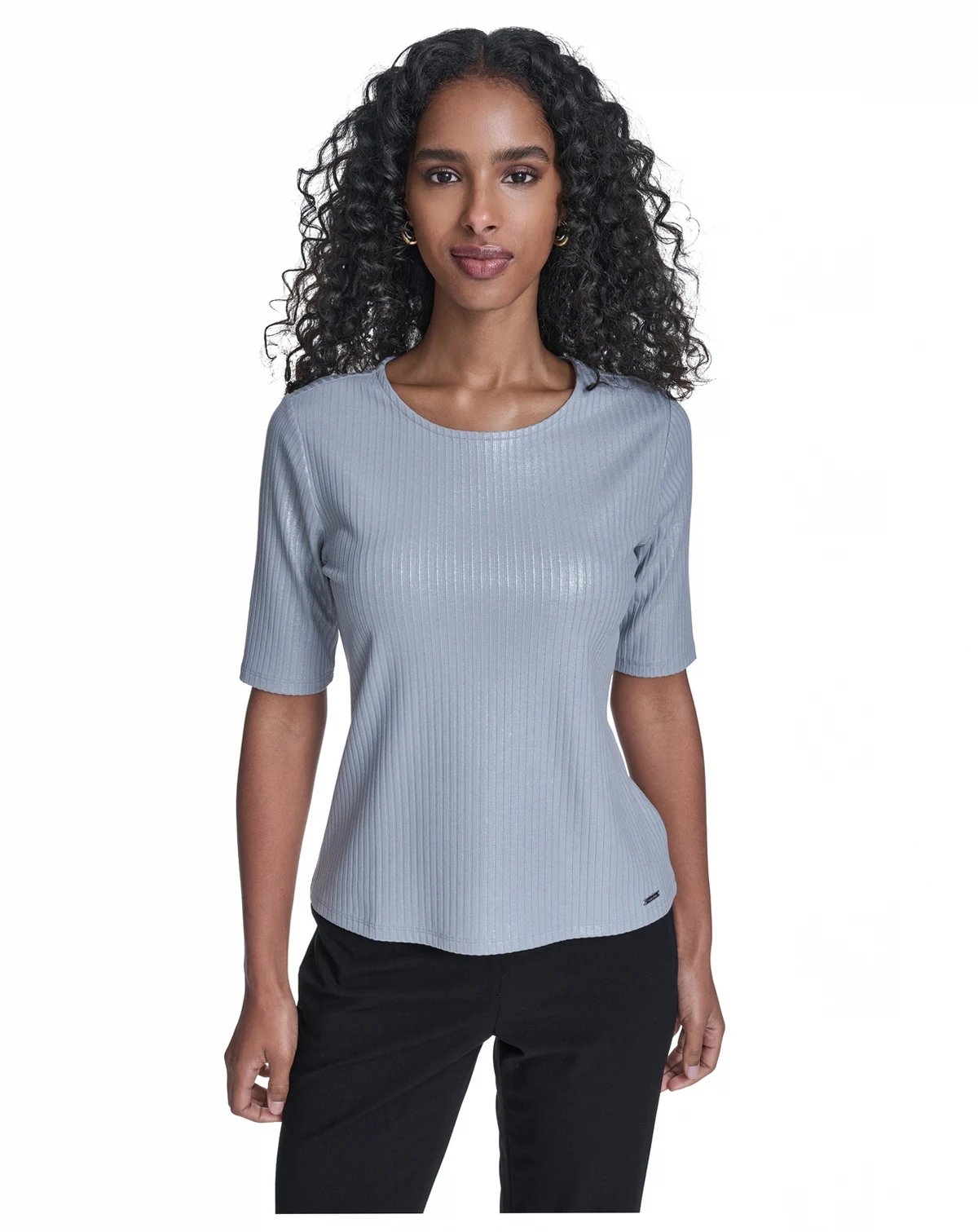 Women's Short-Sleeve Striped Top