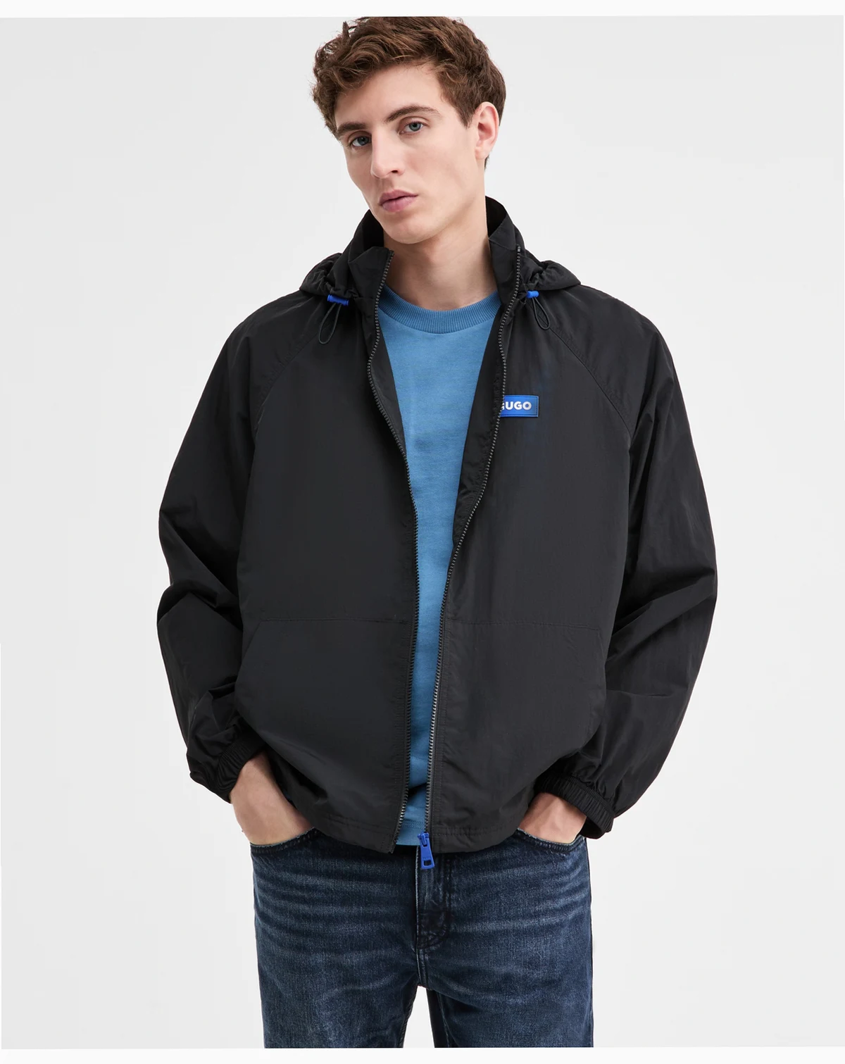 Men's Bento Water-Repellent Crinkle Windbreaker Jacket