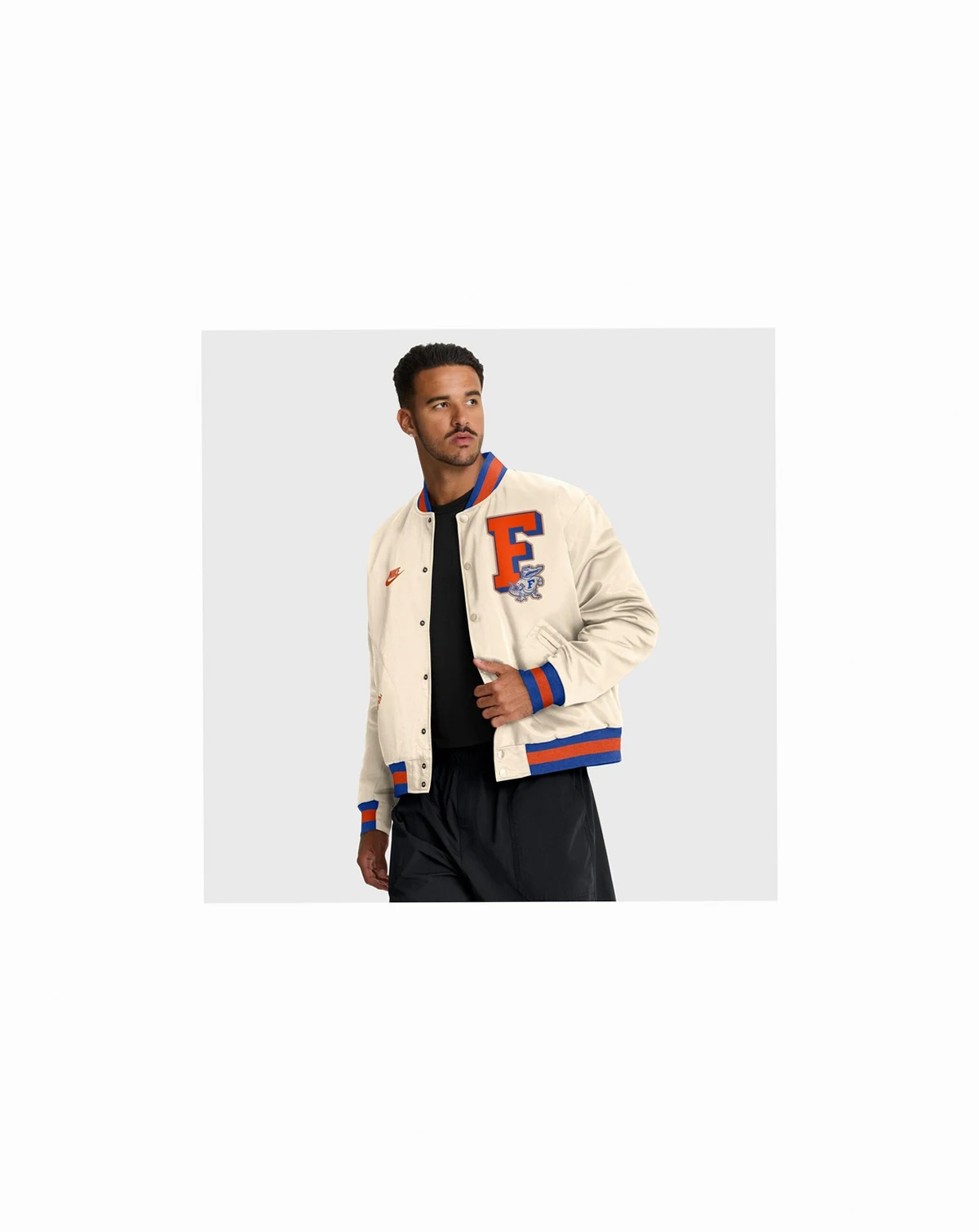 Men's Tan Florida Gators Legacy Full-Snap Bomber Jacket