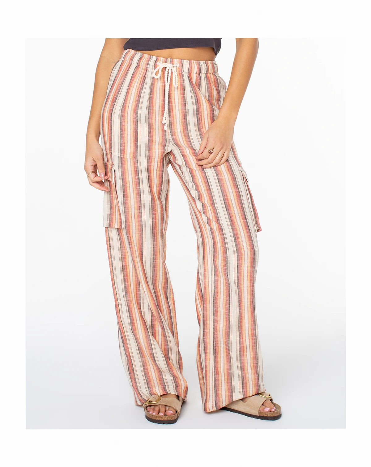 Women's Precious Striped Cargo pants