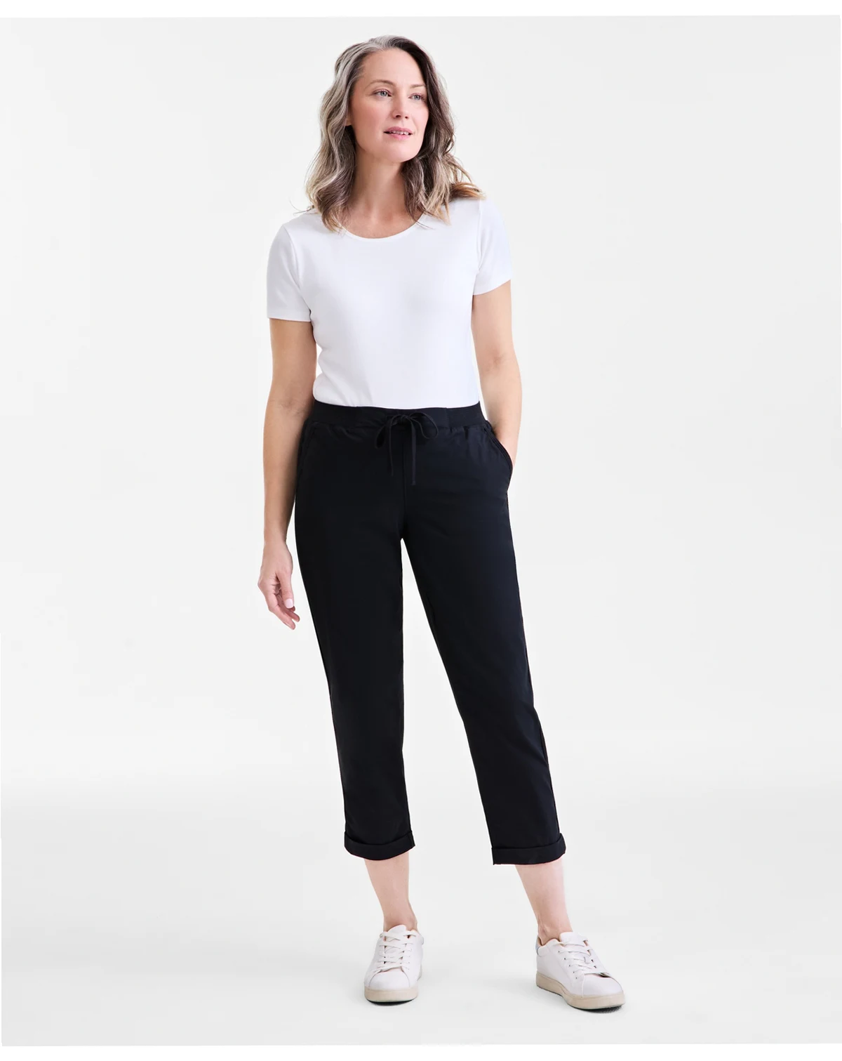 Women's Pull On Cuffed Pants, Regular & Petite, Created for Macy's