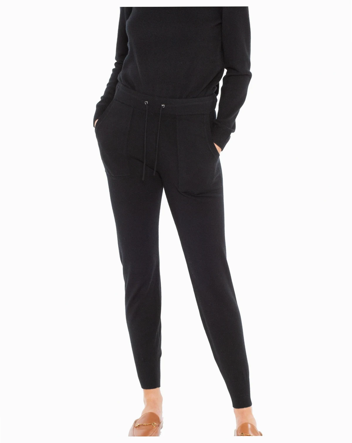 Women's 100% Pure Cashmere Knitted Jogger Pants