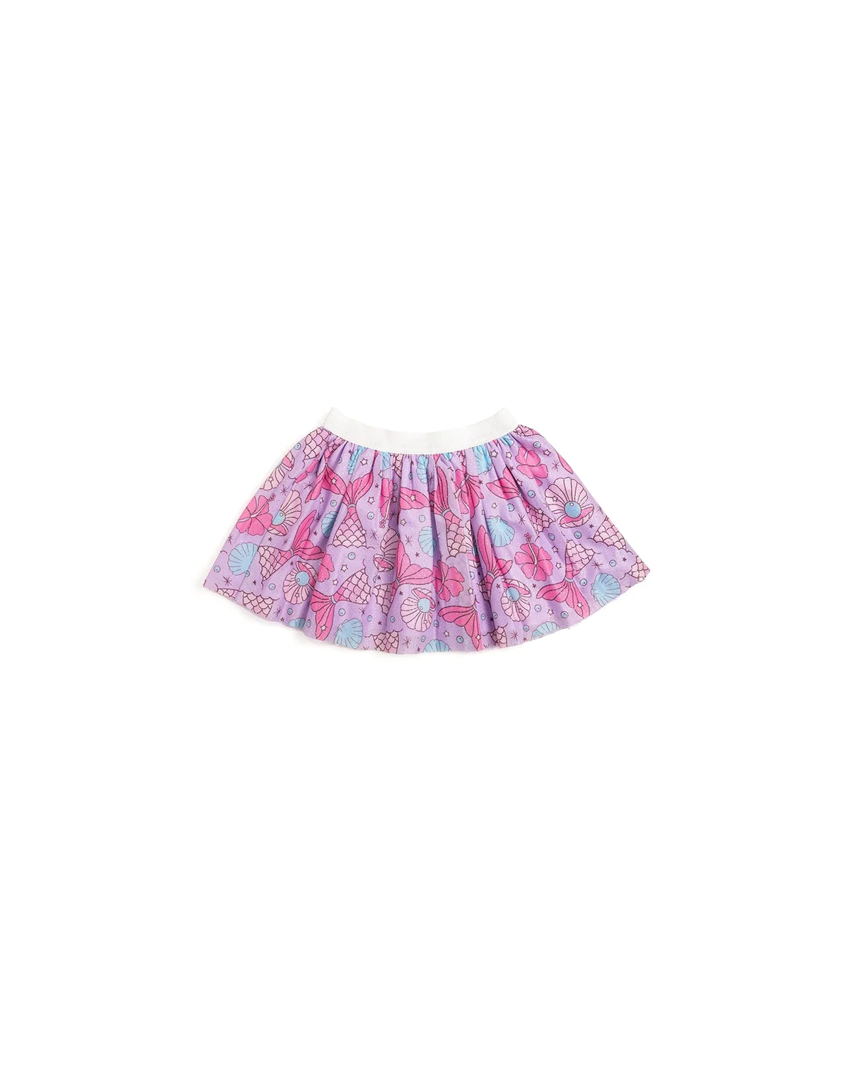 Little and Big Girls Mermaid Splash Tutu Skirt
