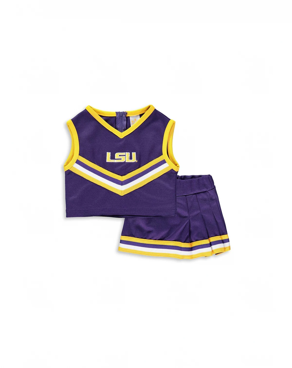 Toddler Girls Purple LSU Tigers Two-Piece Cheer Set