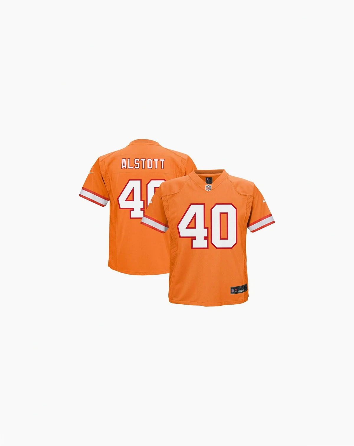 Toddler Boys and Girls Mike Alstott Orange Tampa Bay Buccaneers Retired Player Game Jersey