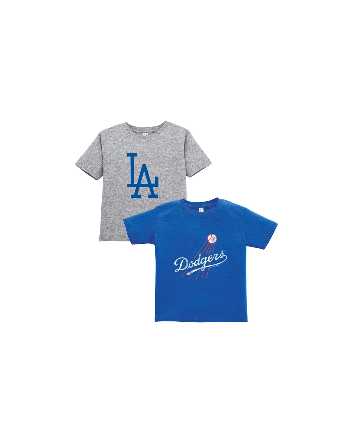 Toddler Royal/Gray Los Angeles Dodgers Cooperstown Collection T-Shirt, Set of 2