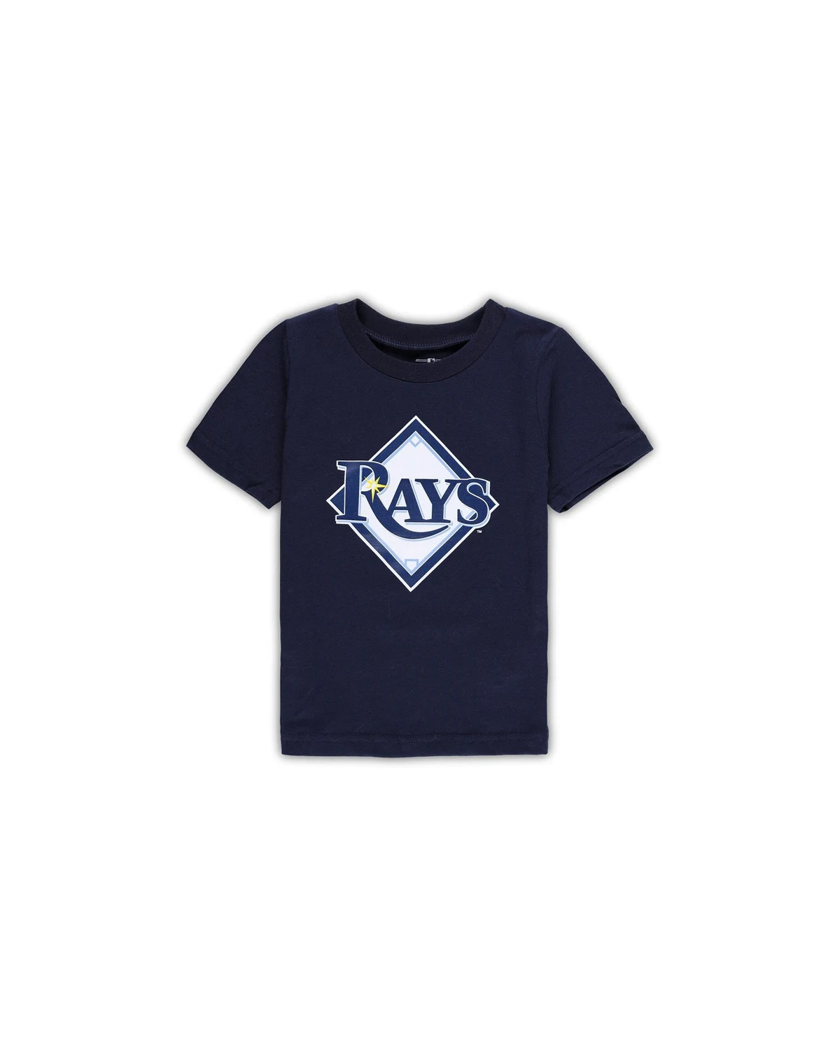 Toddler Boys and Girls Navy Tampa Bay Rays Team Crew Primary Logo T-shirt