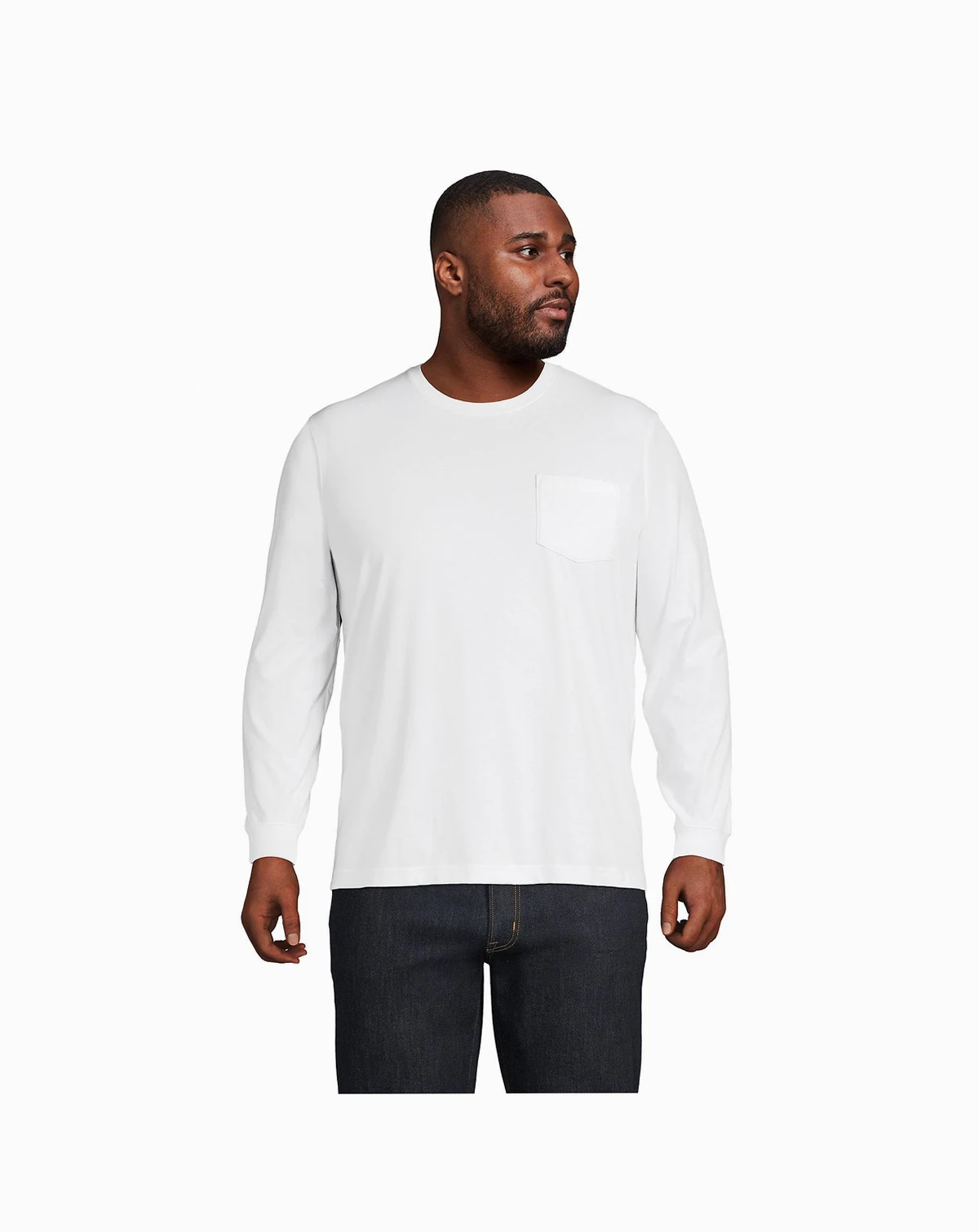 Big & Tall Super-T Long Sleeve T-Shirt with Pocket