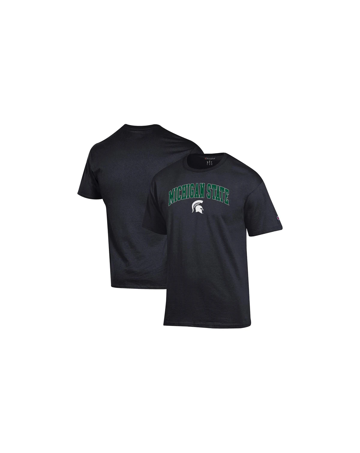 Men's Black Michigan State Spartans Arched Logo T-Shirt
