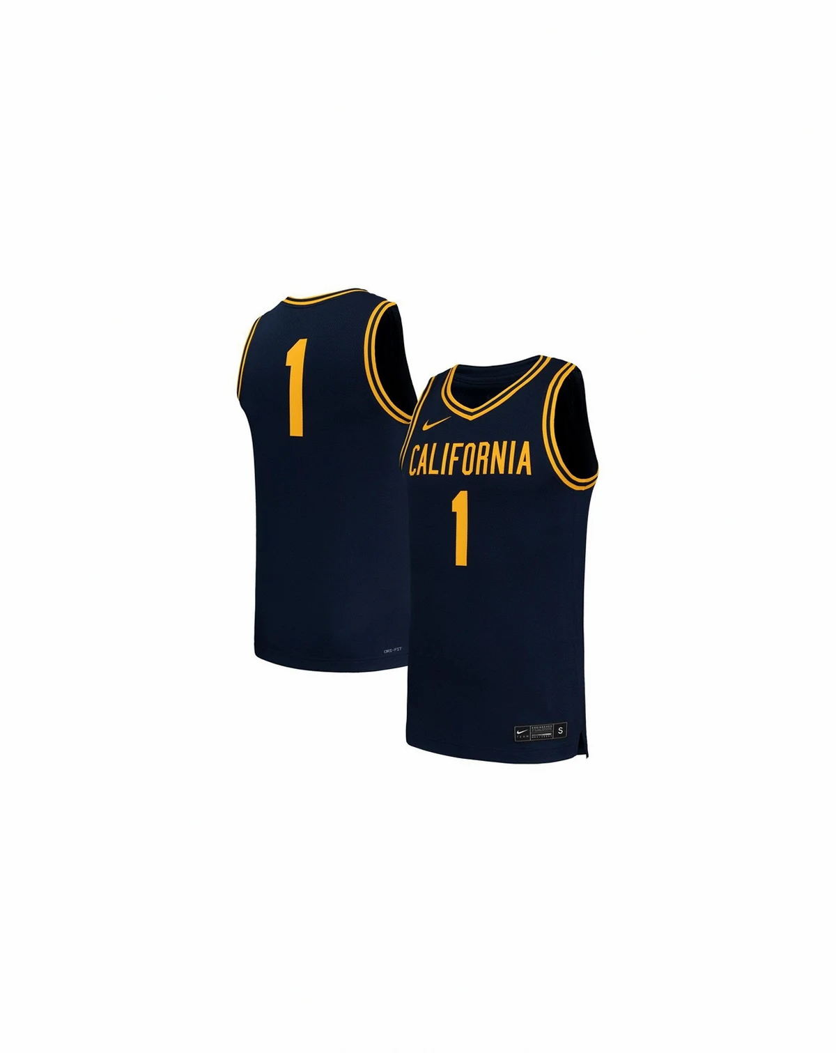 Men's 1 Navy Cal Bears Replica Basketball Jersey