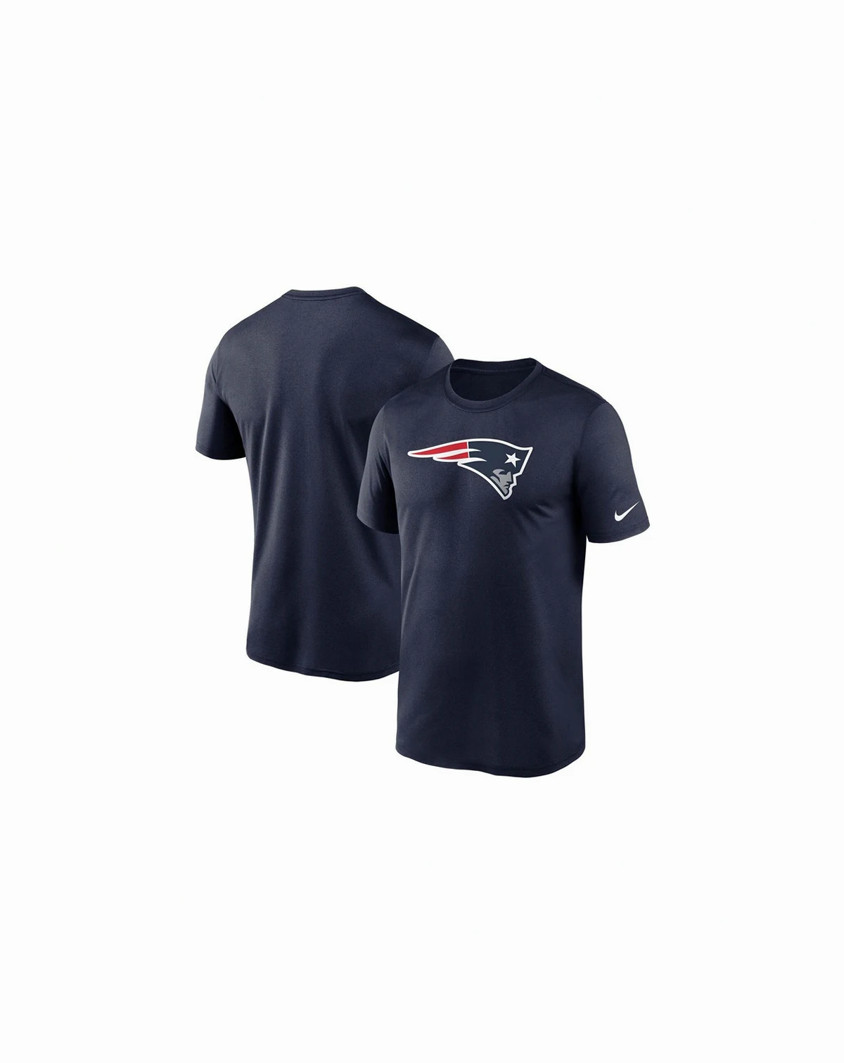 Men's Navy New England Patriots Logo Essential Legend Performance T-Shirt