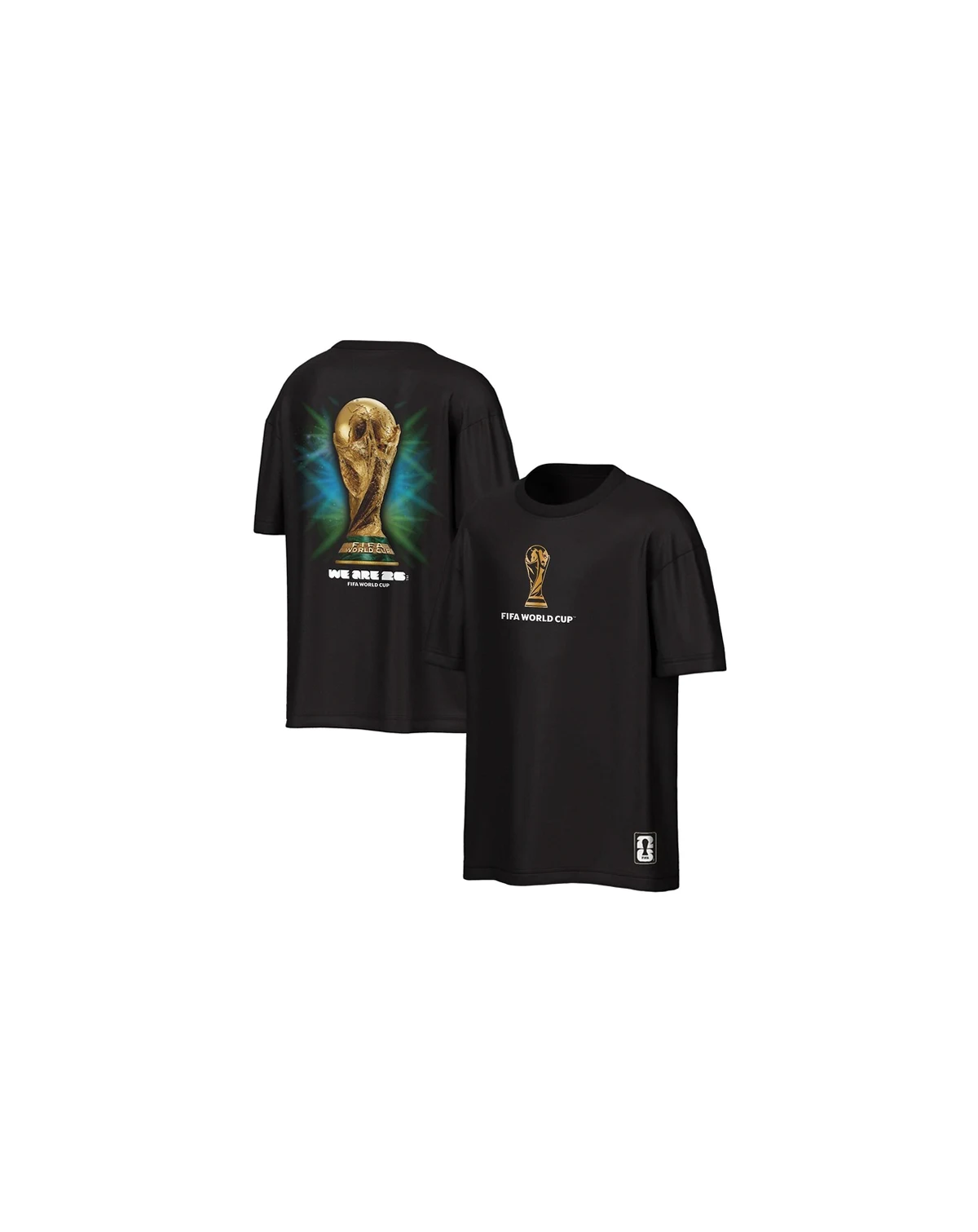 Men's Black 2026 FIFA World Cup Trophy Oversized T-Shirt