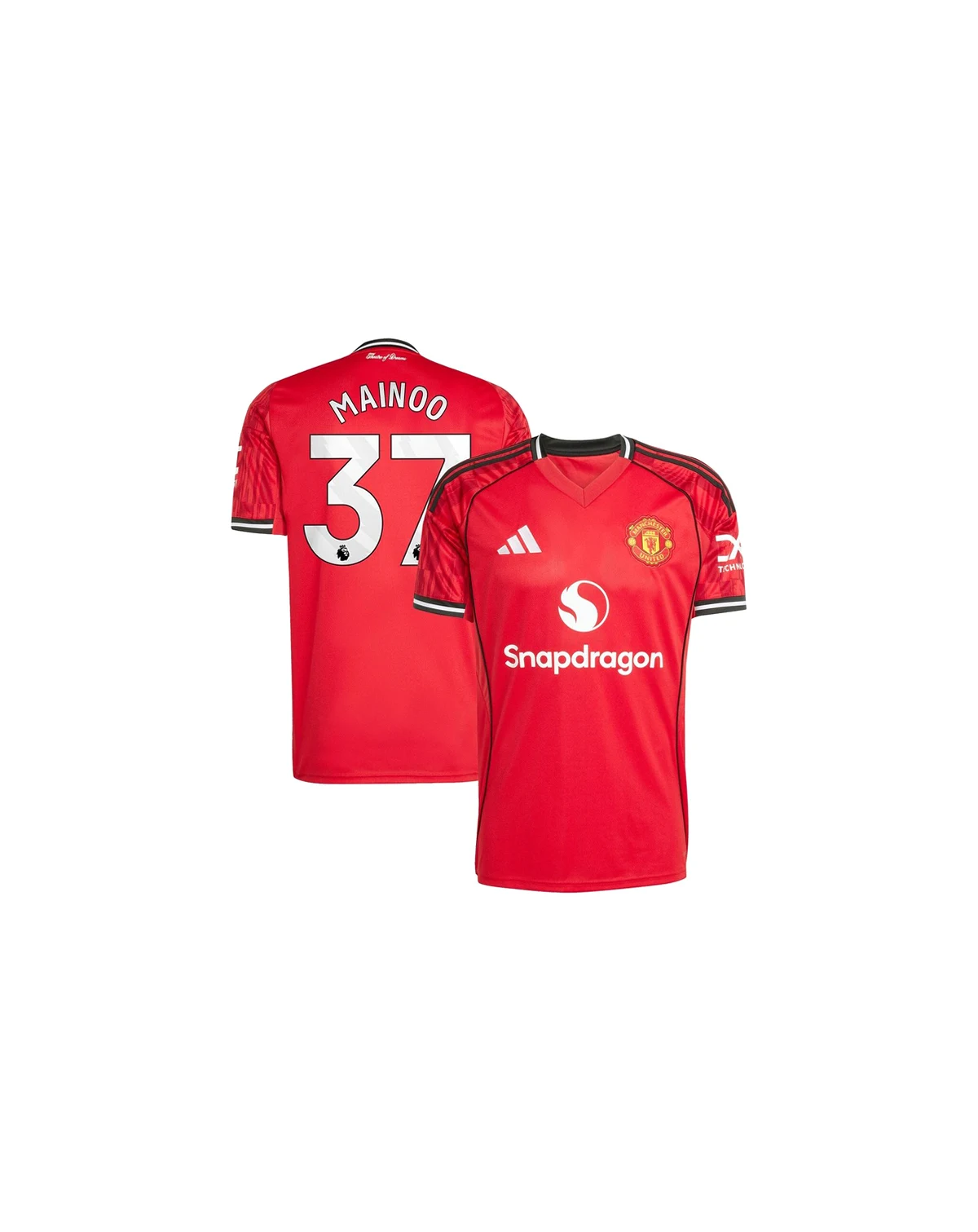 Men's Kobbie Mainoo Red Manchester United Home 2025/26 Replica Player Jersey