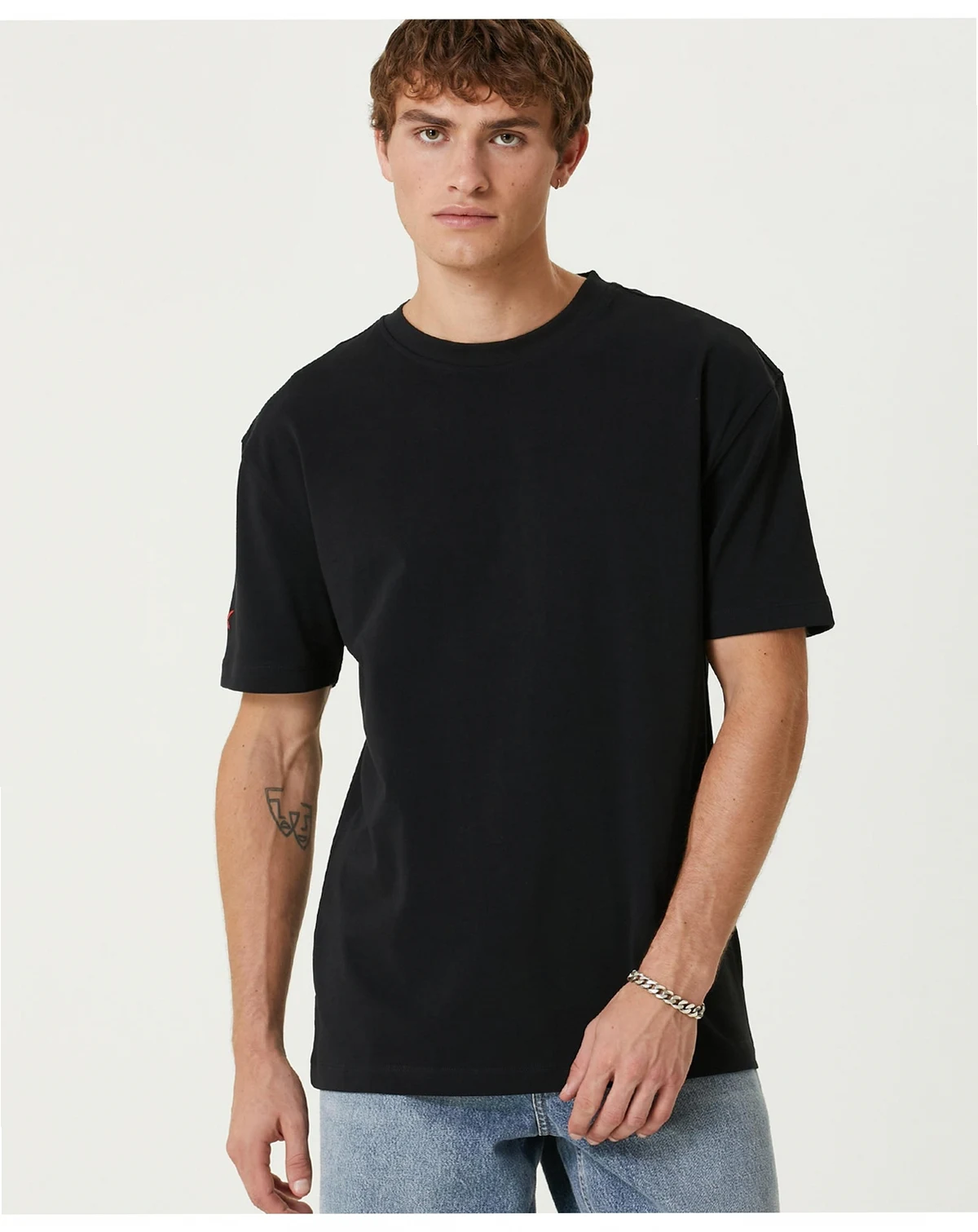 Men's Destroyed Logo Cotton T-Shirt