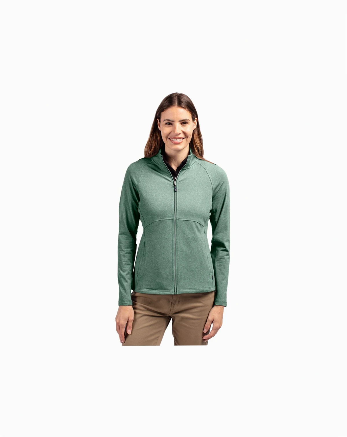 Women's Adapt Knit Heather Long Sleeve Full Zip