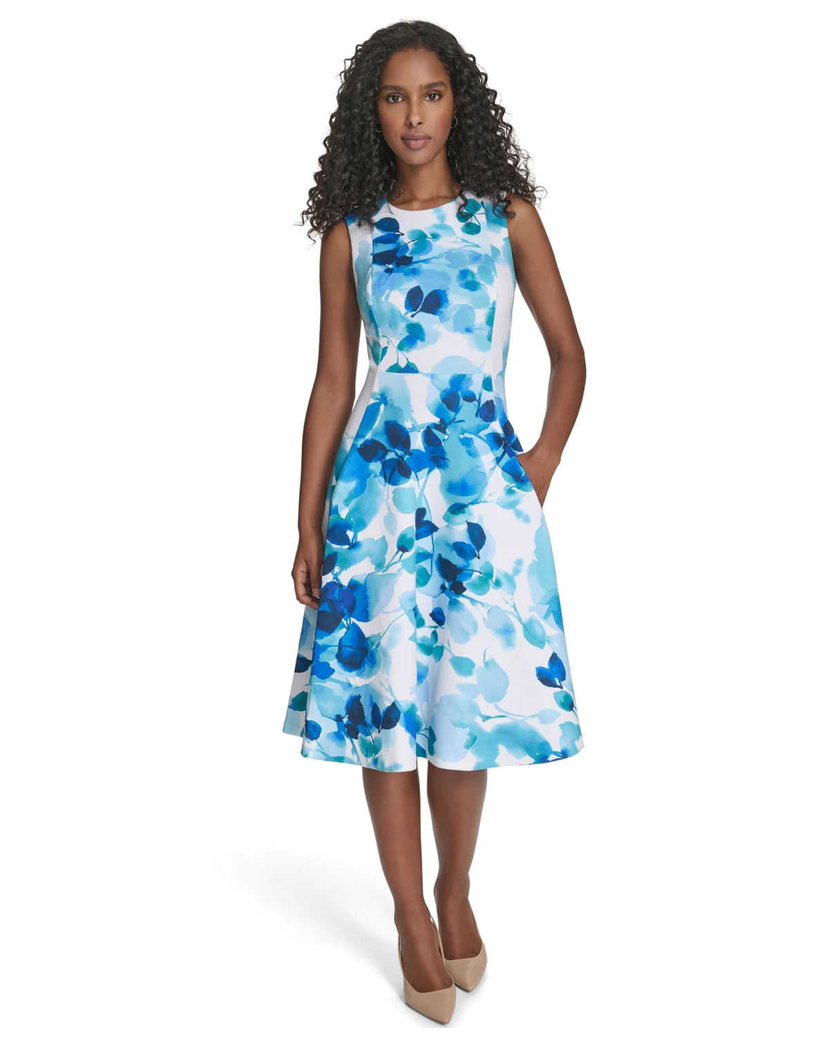 Women's Sleeveless Crewneck Dress