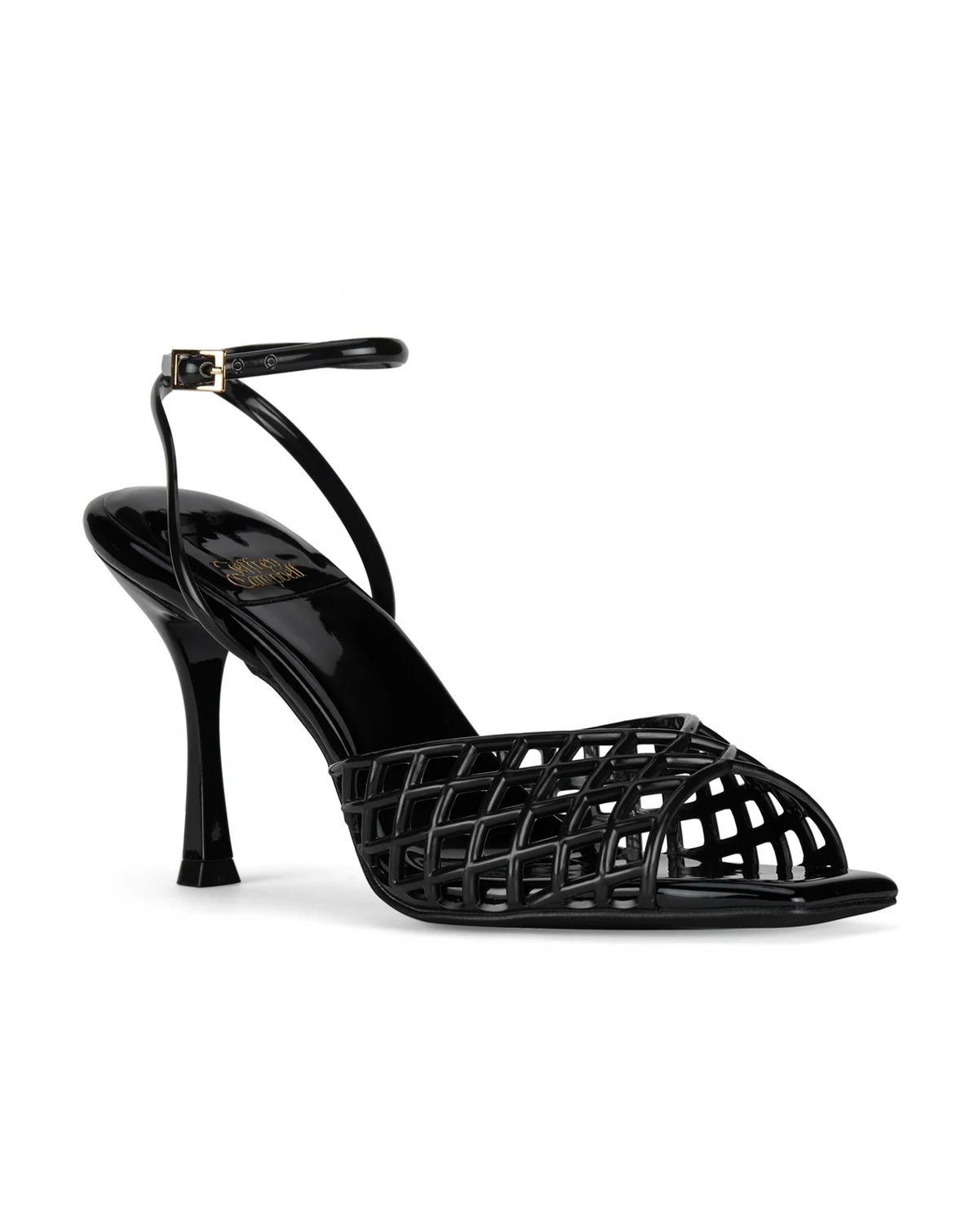 Women's Lattix Caged Jelly Mid-Heel Dress Sandals