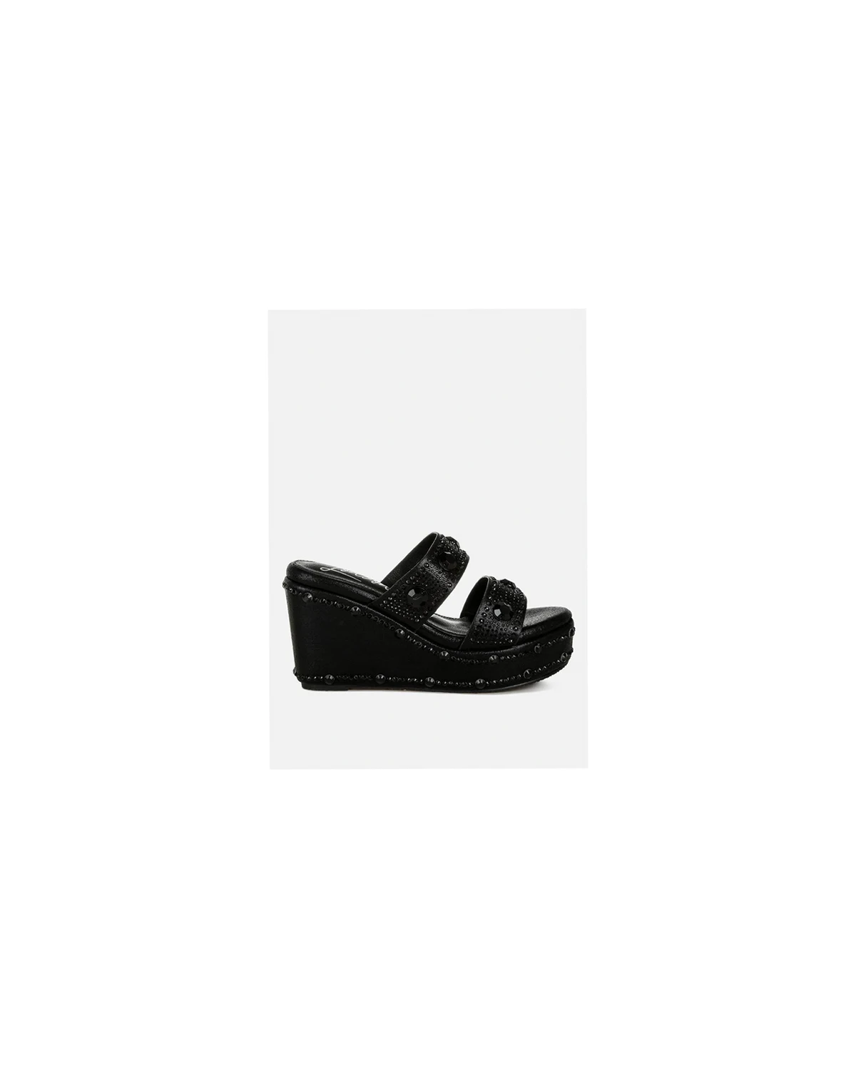 Iki Diki Rhinestone & Diamante Wedge Sandals