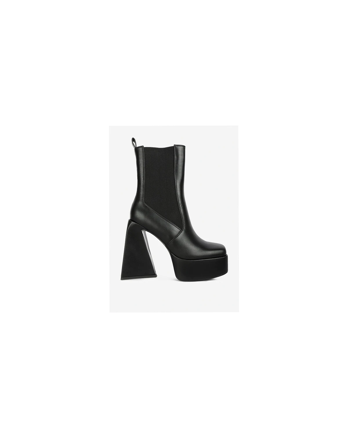 Womens Frosty High Platform Block Heel Chelsea Boot