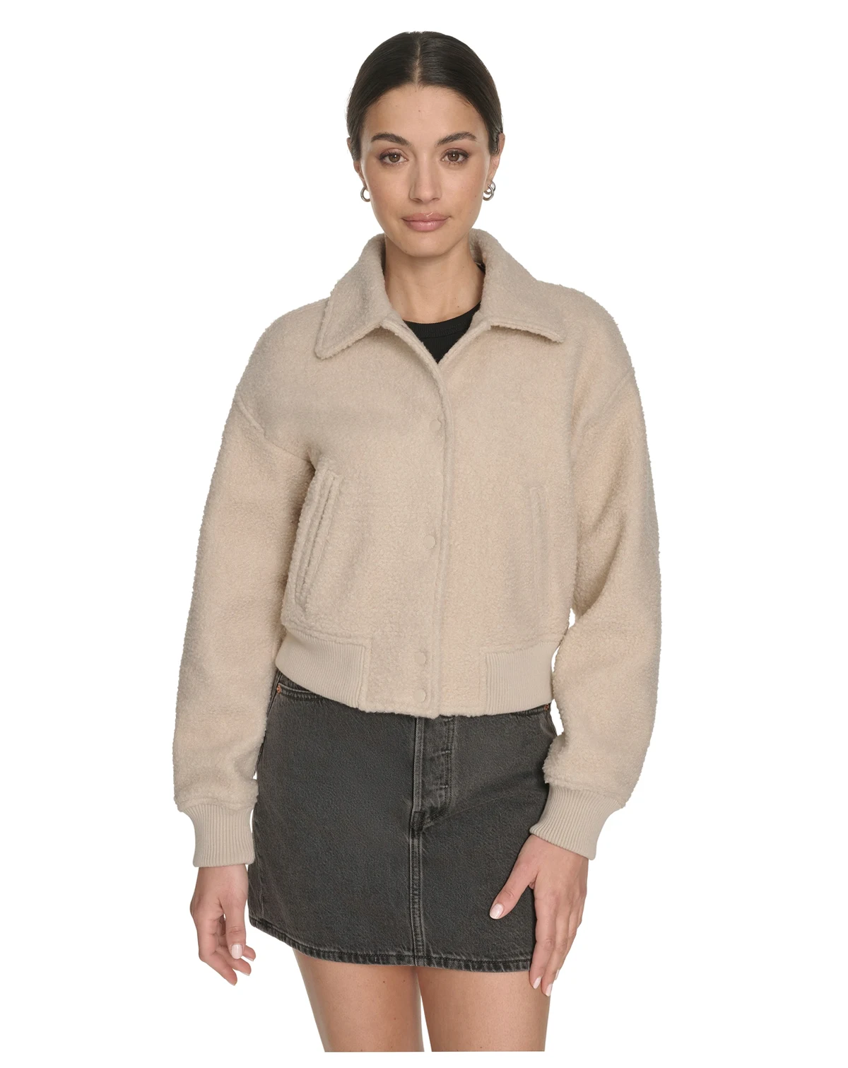 Women's Laydown Collar Bomber Jacket