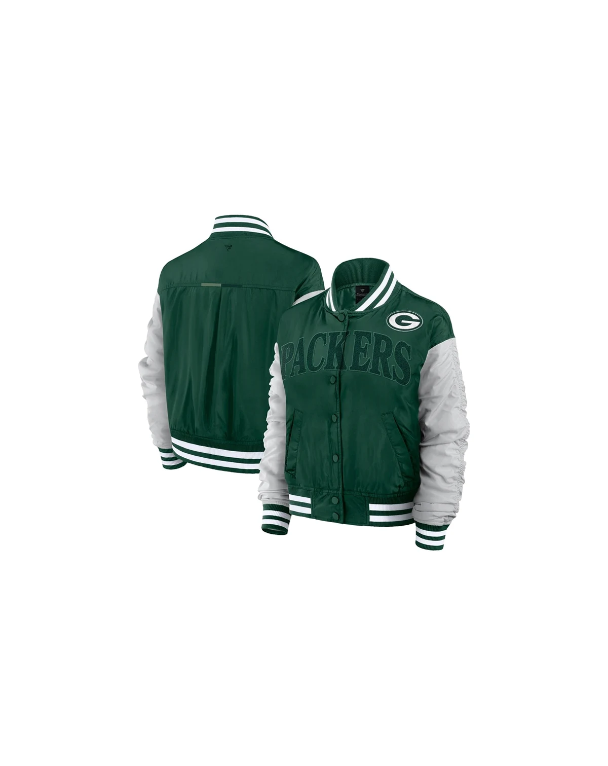 Women's Green Green Bay Packers Elements Wave Full-Snap Jacket