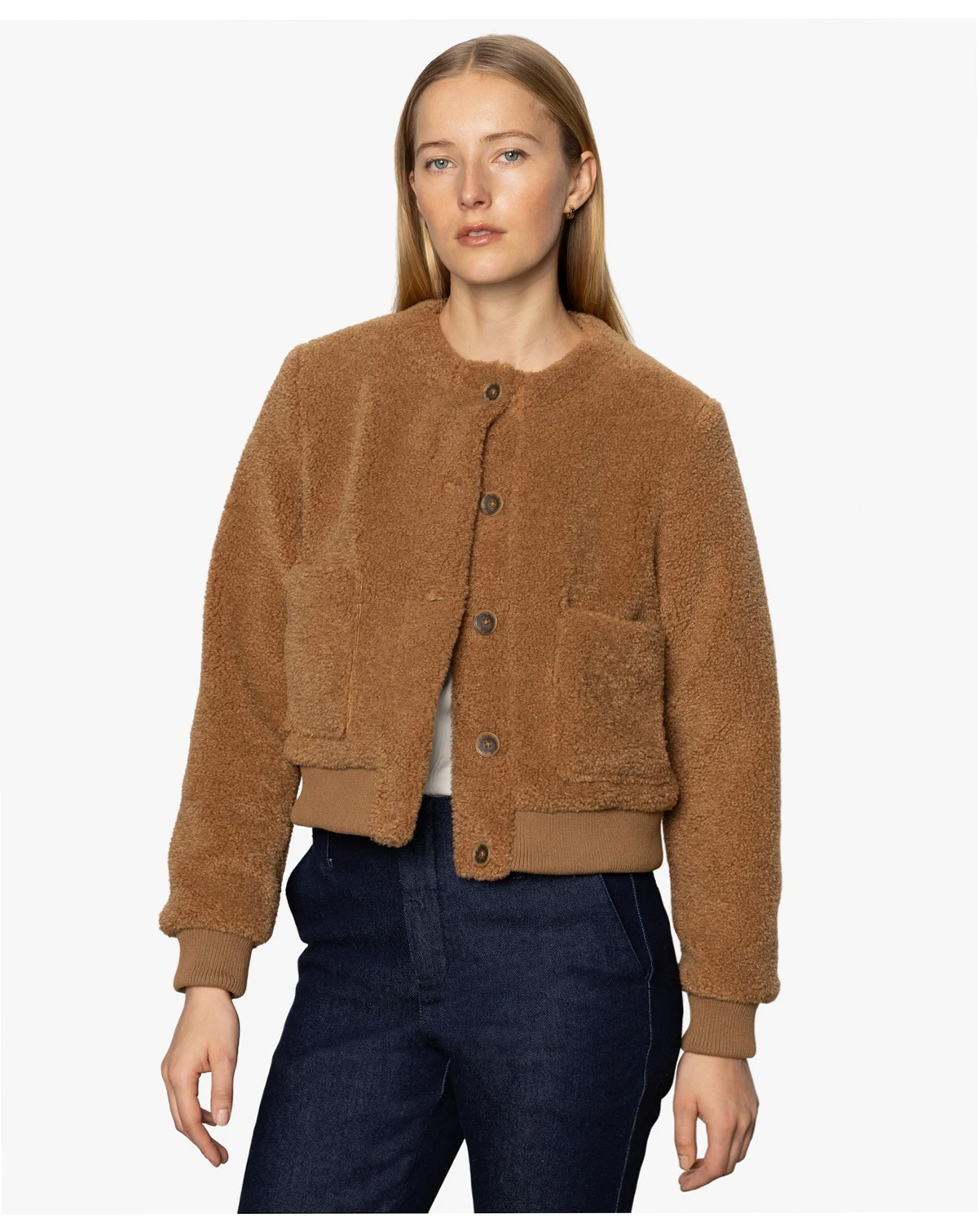 Women's Teddy Long Sleeve Cardigan Jacket