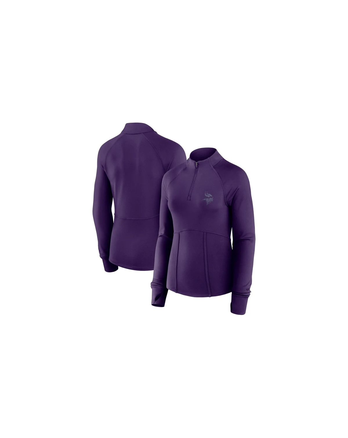 Women's Purple Minnesota Vikings Elements Raglan Quarter-Zip Jacket