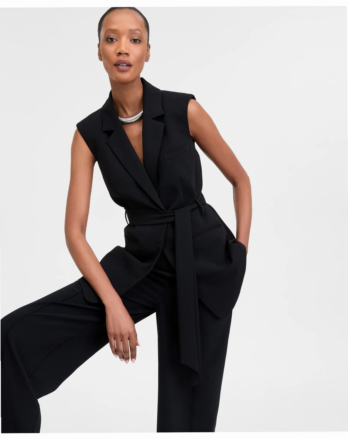 Women's Belted Vest, Exclusively at Macy's