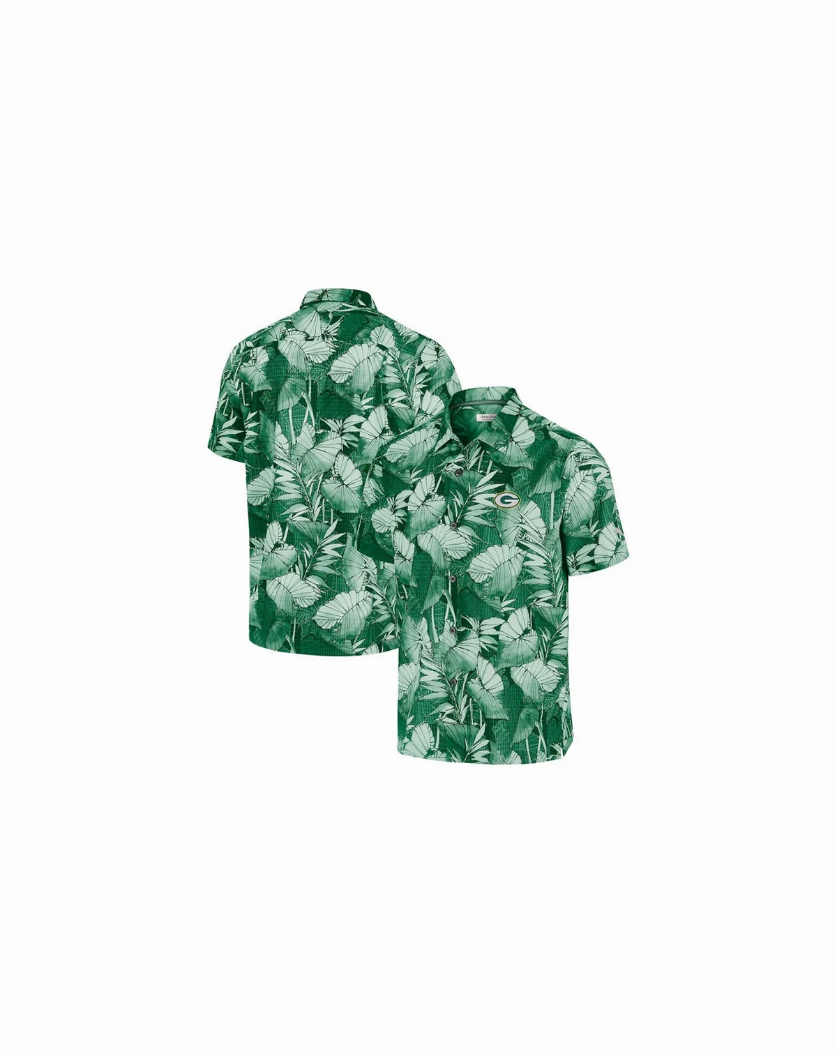 Men's Green Bay Packers Bahama Coast Nuevo Fronds Camp Button-Up Shirt