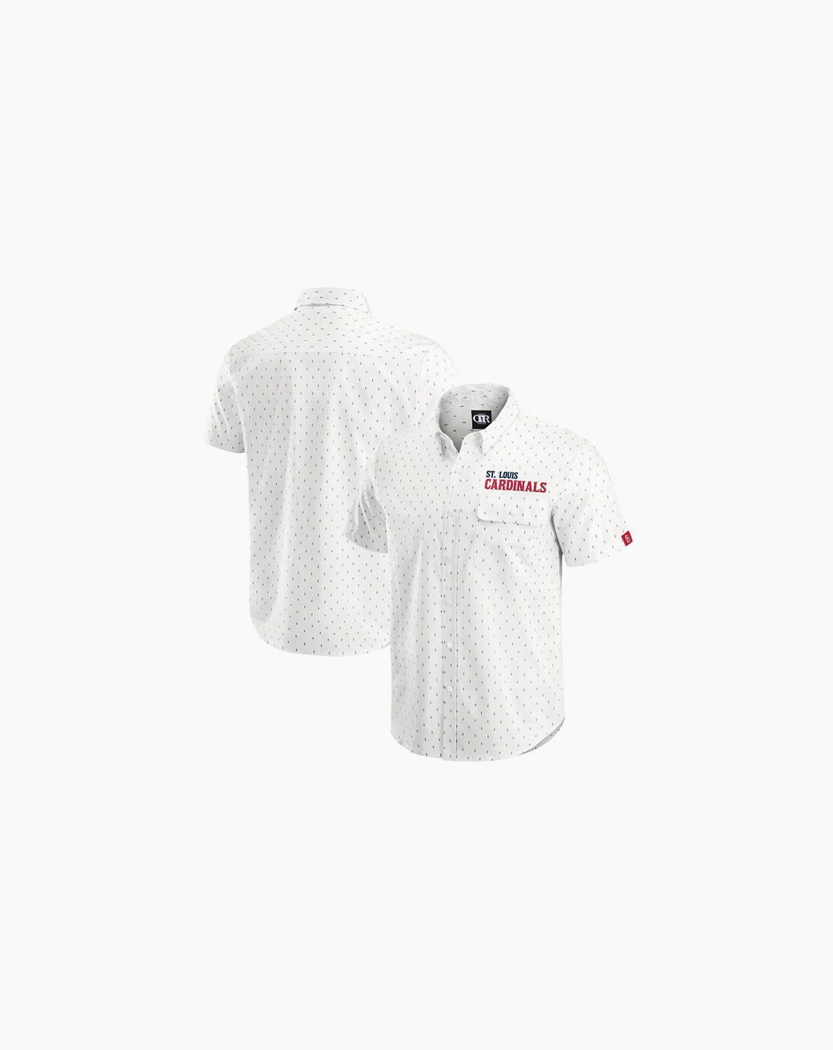 Darius Rucker Collection by Men's Cream St. Louis Cardinals Printed Button-Down Shirt