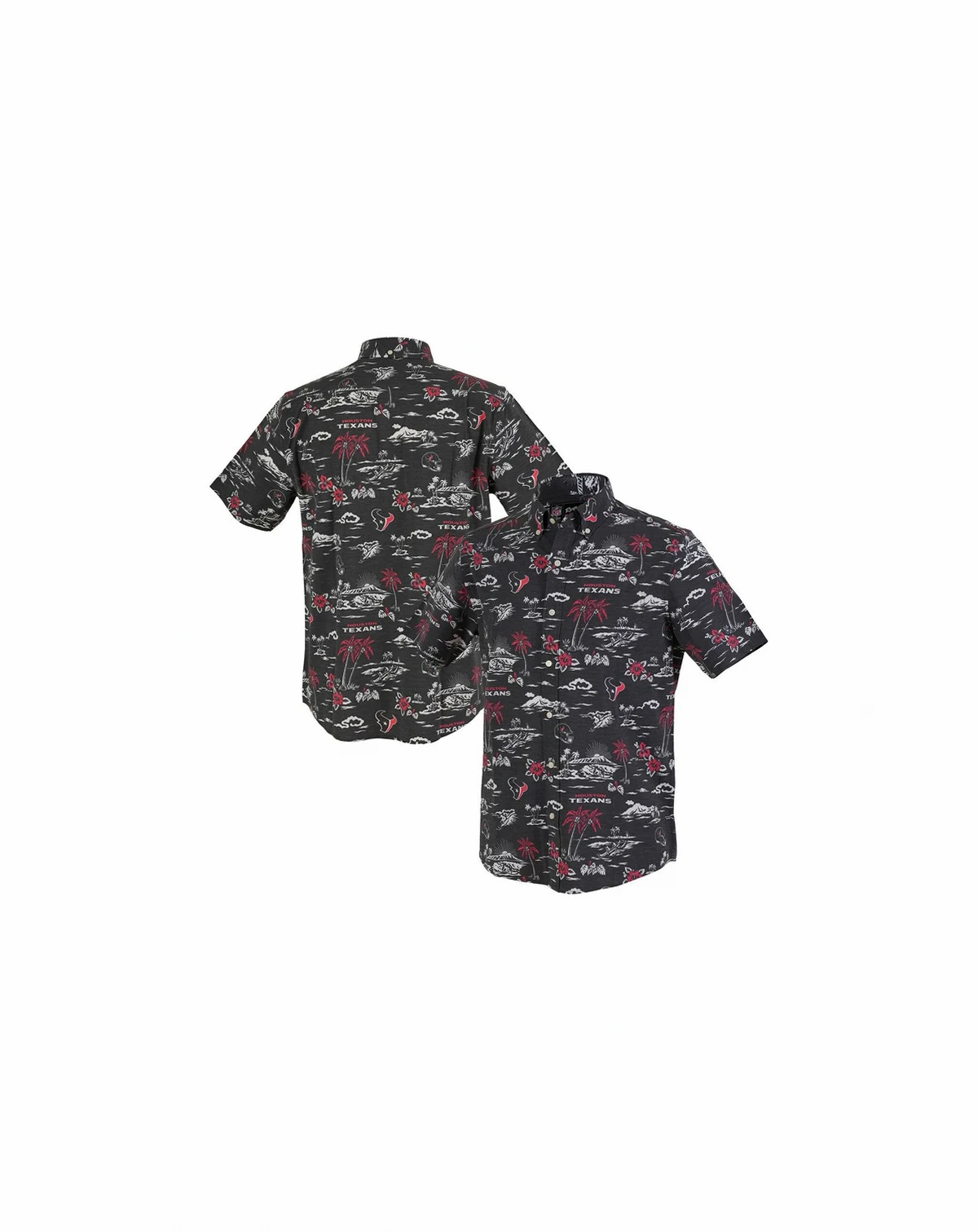 Men's Navy Houston Texans Kekai Performance Button-Down Shirt