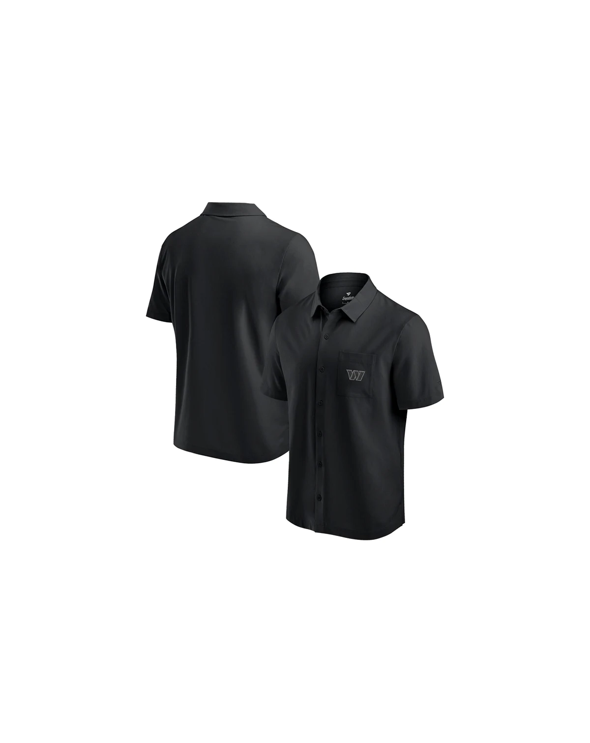 Men's Black Washington Commanders Front Office Button-Up Shirt