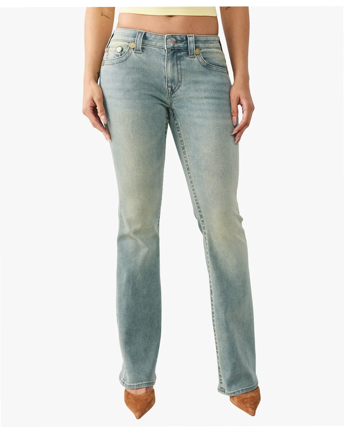 Women's Arch Logo Becca Mid-Rise Bootcut Jeans