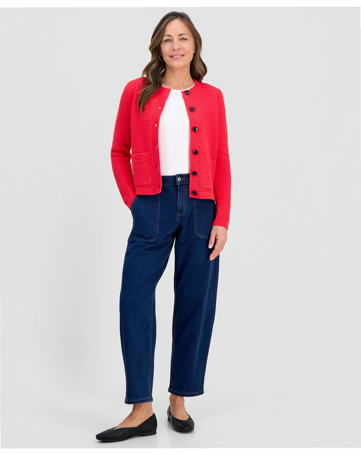 Petite High-Rise Tapered Jeans, Created for Macy's