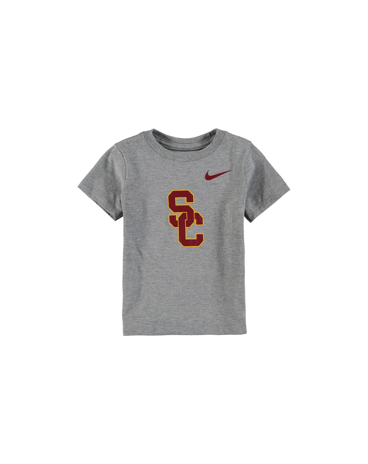 Boys and Girls Toddler Heathered Gray USC Trojans Logo T-shirt