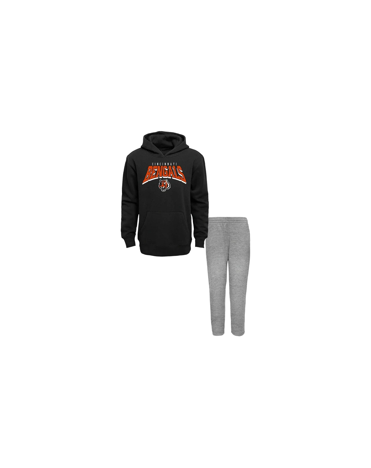 Toddler 2-Piece Cincinnati Bengals Dynamic Duo Fleece Pullover Hoodie and Sweatpants Set