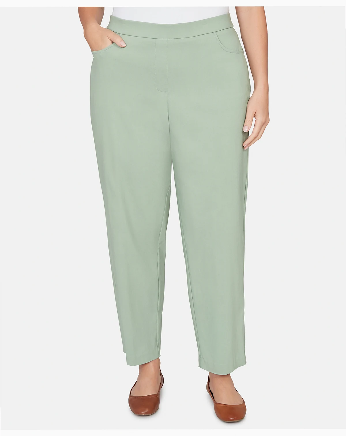 Plus Size St. Augustine Tailored Stretch Comfort Waistband Front Pocket Pants