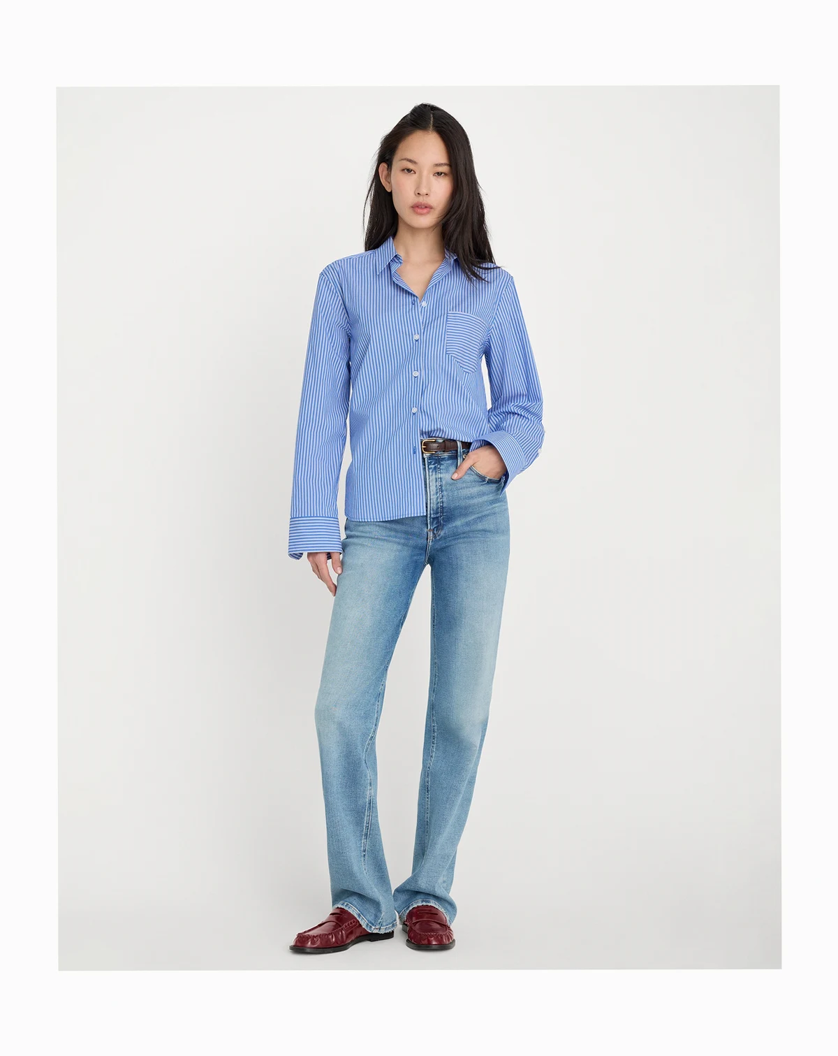 Women's Straight High-Rise-Jeans