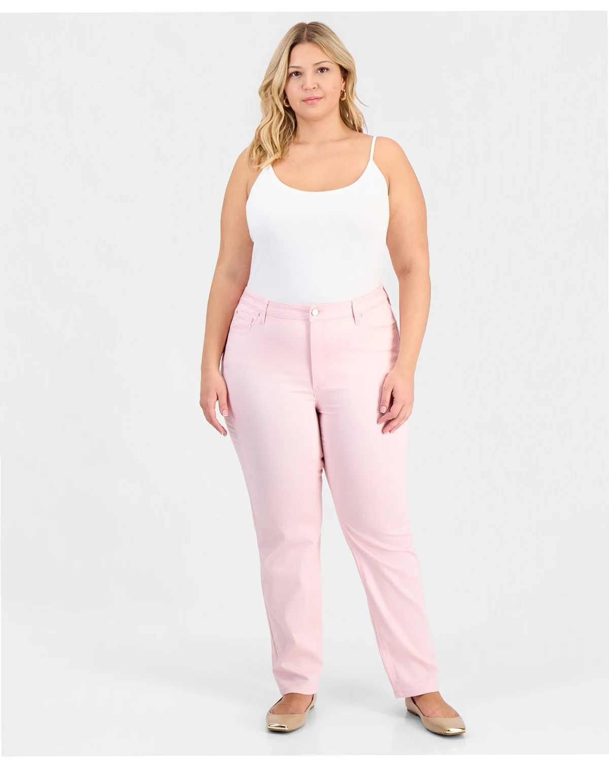 Plus Size Lexington High-Rise Straight-Leg Jeans
