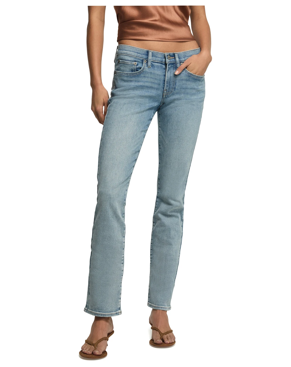 Women's Sweet Straight Mid-Rise Jeans
