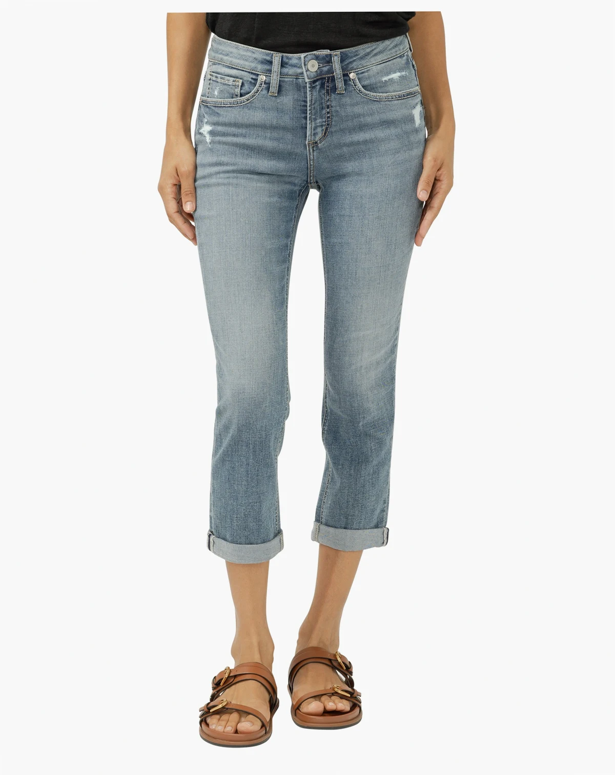 Women's Suki Mid-Rise Luxe Stretch Capri Jeans