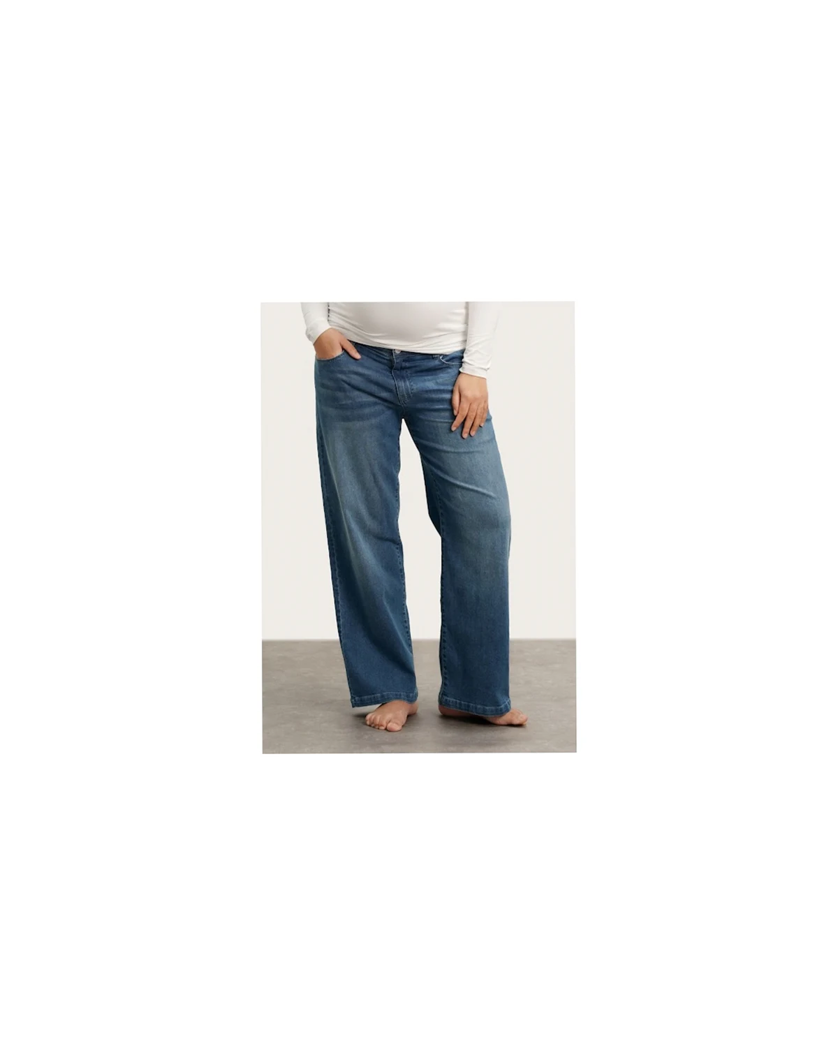 Maternity NOM Slouch Under the Belly Denim